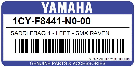 Yamaha 1CY-F8441-N0-00 Saddlebag 1 - Left - Smx Raven