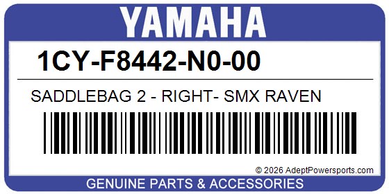 Yamaha 1CY-F8442-N0-00 Saddlebag 2 - Right- Smx Raven