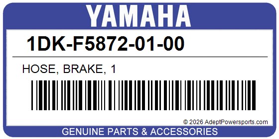 Yamaha 1DK-F5872-01-00 Hose, Brake, 1