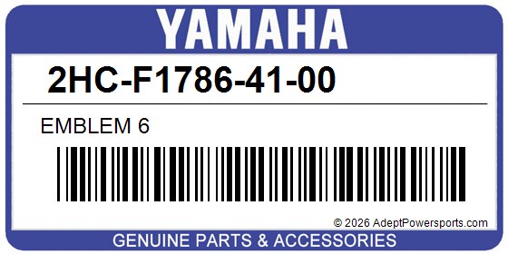 Yamaha 2HC-F1786-41-00 Emblem 6