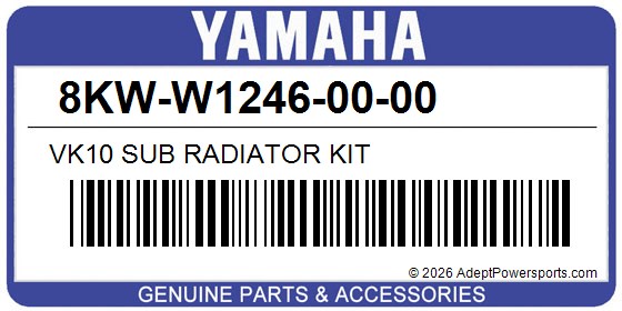 Yamaha 8KW-W1246-00-00 Vk10 Sub Radiator Kit