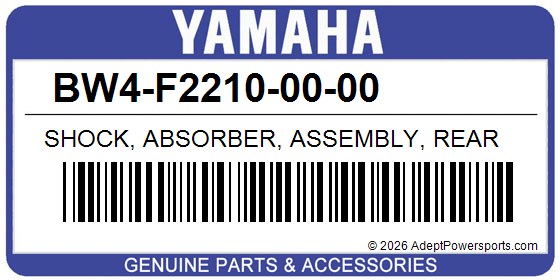 Yamaha BW4-F2210-00-00 Shock, Absorber, Assembly, Rear
