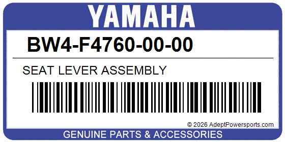 Yamaha BW4-F4760-00-00 Seat Lever Assembly