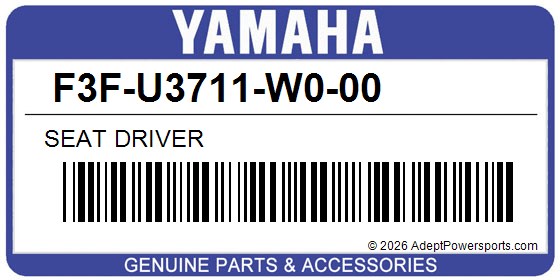Yamaha F3F-U3711-W0-00 Seat Driver