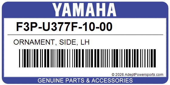 Yamaha F3P-U377F-10-00 Ornament, Side, Lh