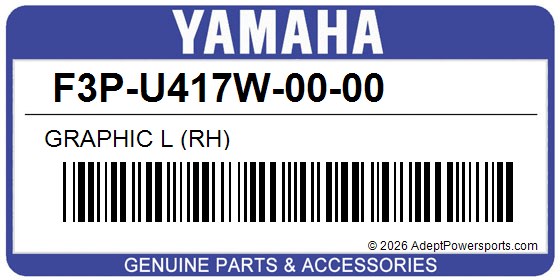 Yamaha F3P-U417W-00-00 Graphic L (Rh)