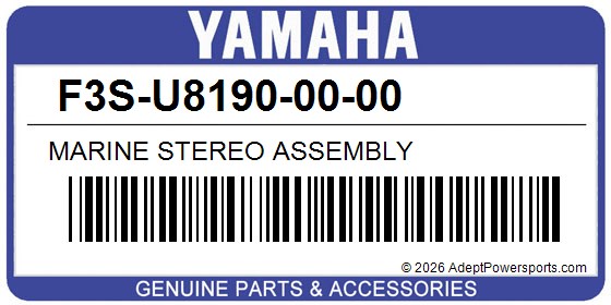 Yamaha F3S-U8190-00-00 Marine Stereo Assembly