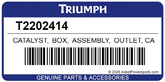 Triumph T2202414 Catalyst, Box, Assembly, Outlet, Cat
