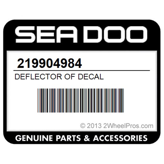 Sea-Doo 219904984 Deflector Of Decal