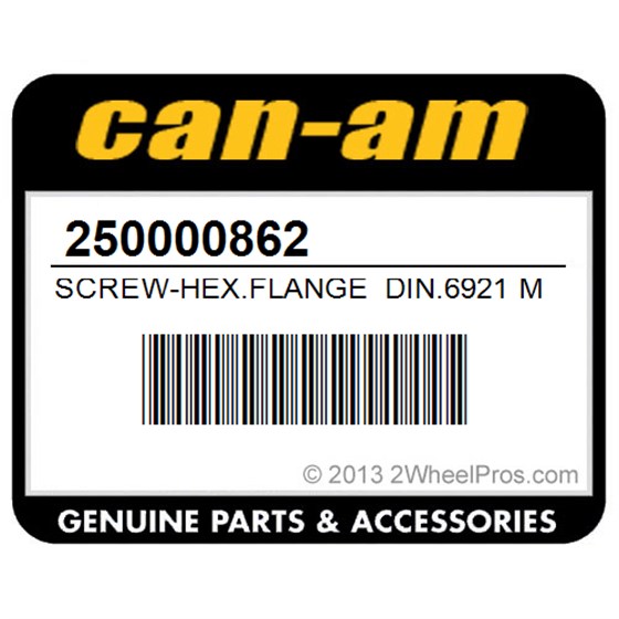 Can-Am 250000862 Screw-Hex.Flange Din.6921 M12x1.75X175