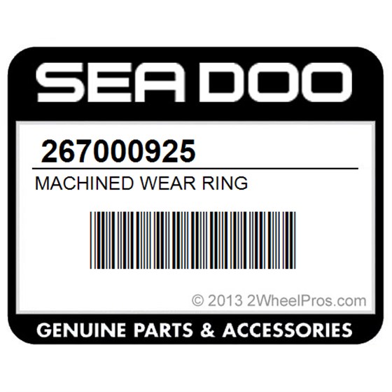 Sea-Doo 267000925 Machined Wear Ring
