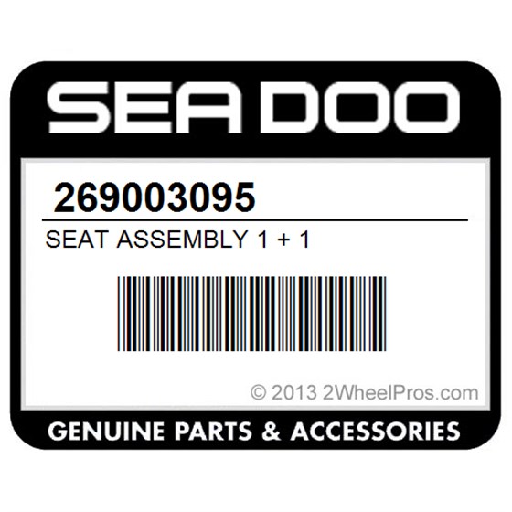 Sea-Doo 269003095 Seat Assembly 1 + 1