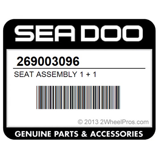 Sea-Doo 269003096 Seat Assembly 1 + 1