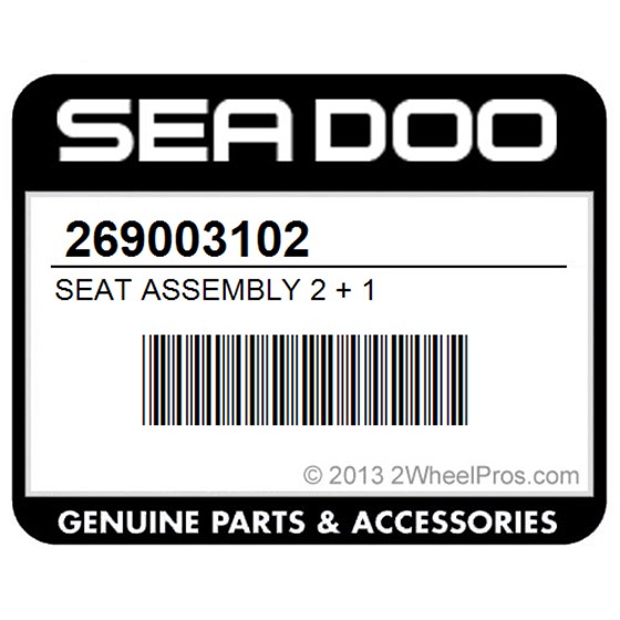 Sea-Doo 269003102 Seat Assembly 2 + 1