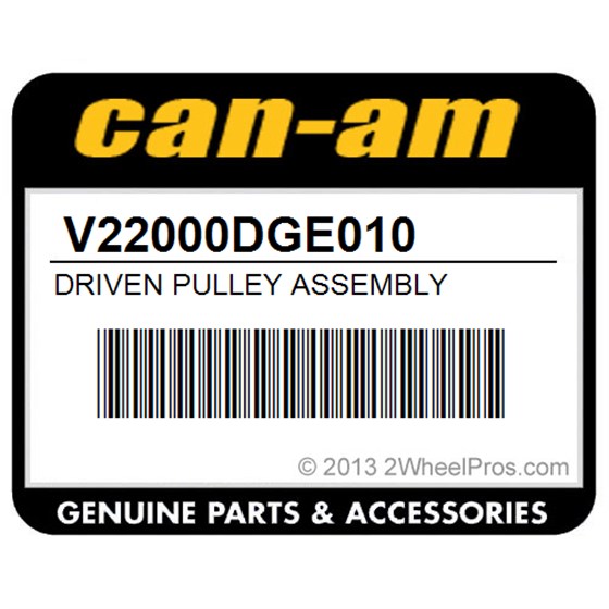 Can-Am V22000DGE010 Driven Pulley Assembly