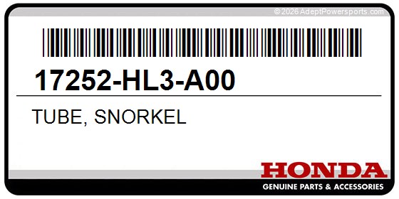 Honda 17252-HL3-A00 Tube, Snorkel