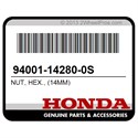 Honda 94001-14280-0S Nut, Hex., (14Mm)