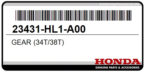Honda 23431-HL1-A00 Gear (34T/38T)