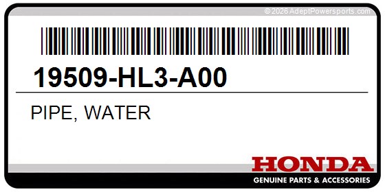 Honda 19509-HL3-A00 Pipe, Water