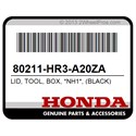 Honda 80211-HR3-A20ZA Lid, Tool, Box, *Nh1*, (Black)