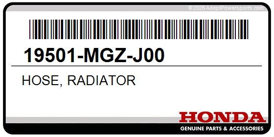 Honda 19501-MGZ-J00 Hose, Radiator