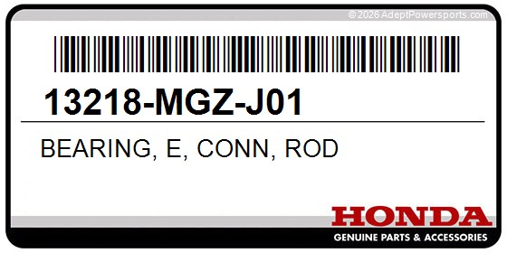 Honda 13218-MGZ-J01 Bearing, E, Conn, Rod