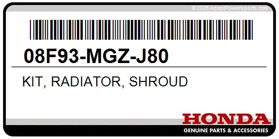 Honda 08F93-MGZ-J80 Kit, Radiator, Shroud