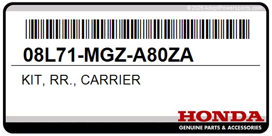 Honda 08L71-MGZ-A80ZA Kit, Rr., Carrier