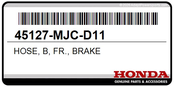 Honda 45127-MJC-D11 Hose, B, Fr., Brake