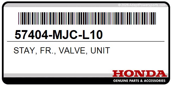 Honda 57404-MJC-L10 Stay, Fr., Valve, Unit