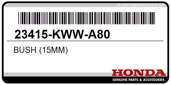 Honda 23415-KWW-A80 Bush (15Mm)