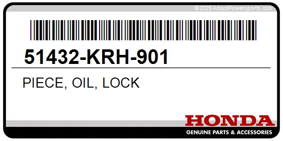 Honda 51432-KRH-901 Piece, Oil, Lock