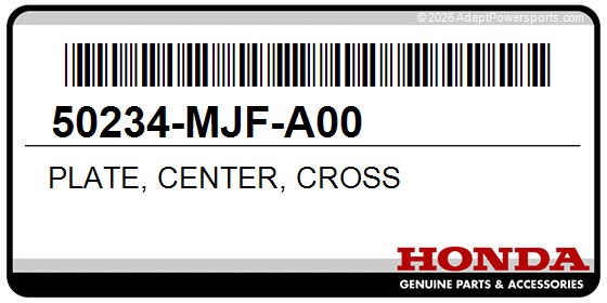 Honda 50234-MJF-A00 Plate, Center, Cross