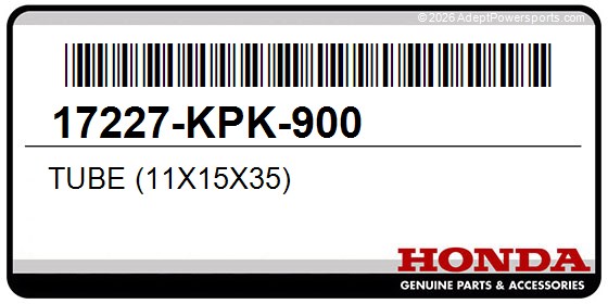 Honda 17227-KPK-900 Tube (11X15x35)