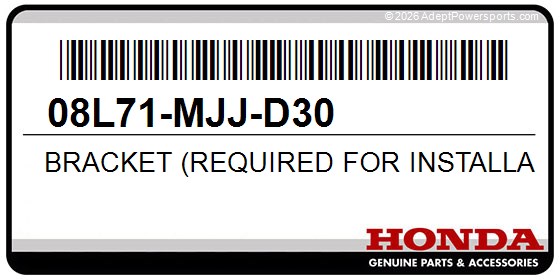 Honda 08L71-MJJ-D30 Bracket (Required For Installation Of Saddlebags)
