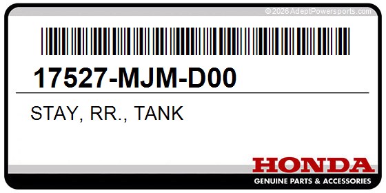 Honda 17527-MJM-D00 Stay, Rr., Tank