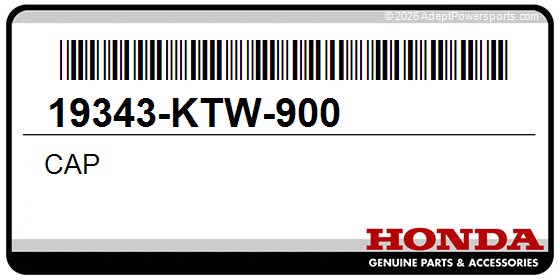 Honda 19343-KTW-900 Cap