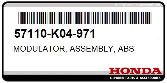 Honda 57110-K04-971 Modulator, Assembly, Abs