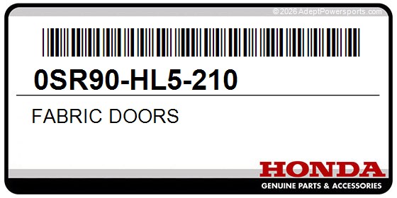 Honda 0SR90-HL5-210 Fabric Doors
