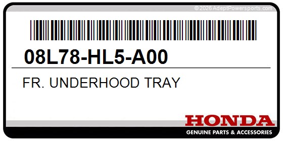 Honda 08L78-HL5-A00 Fr. Underhood Tray