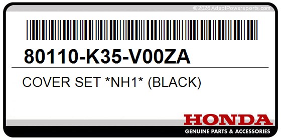 Honda 80110-K35-V00ZA Cover Set *Nh1* (Black)