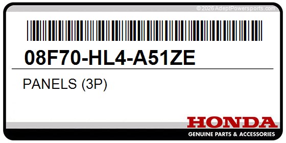 Honda 08F70-HL4-A51ZE Panels (3P)