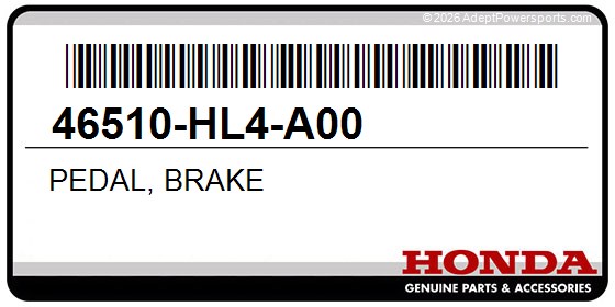 Honda 46510-HL4-A00 Pedal, Brake