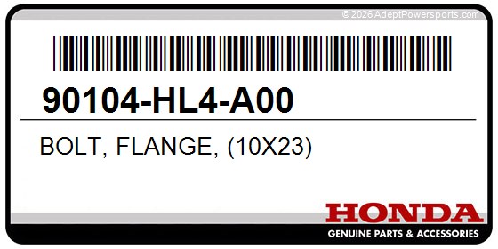 Honda 90104-HL4-A00 Bolt, Flange, (10X23)