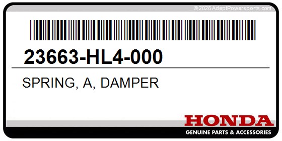 Honda 23663-HL4-000 Spring, A, Damper