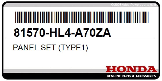 Honda 81570-HL4-A70ZA Panel Set (Type1)