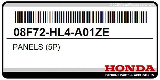 Honda 08F72-HL4-A01ZE Panels (5P)
