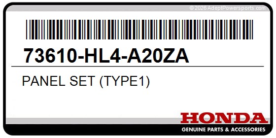 Honda 73610-HL4-A20ZA Panel Set (Type1)