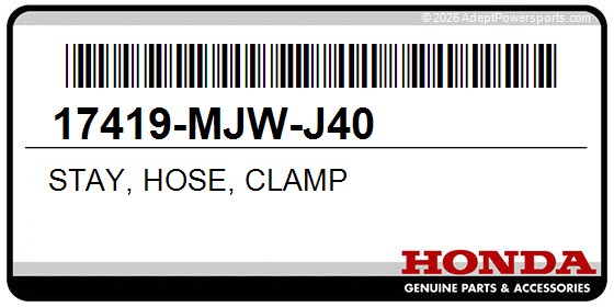 Honda 17419-MJW-J40 Stay, Hose, Clamp
