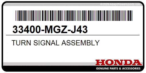 Honda 33400-MGZ-J43 Turn Signal Assembly